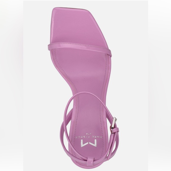 NWOT MARC FISHER LTD Arthur Women’s Patent Leather Ankle Strap Heeled Sandal - Picture 4 of 15